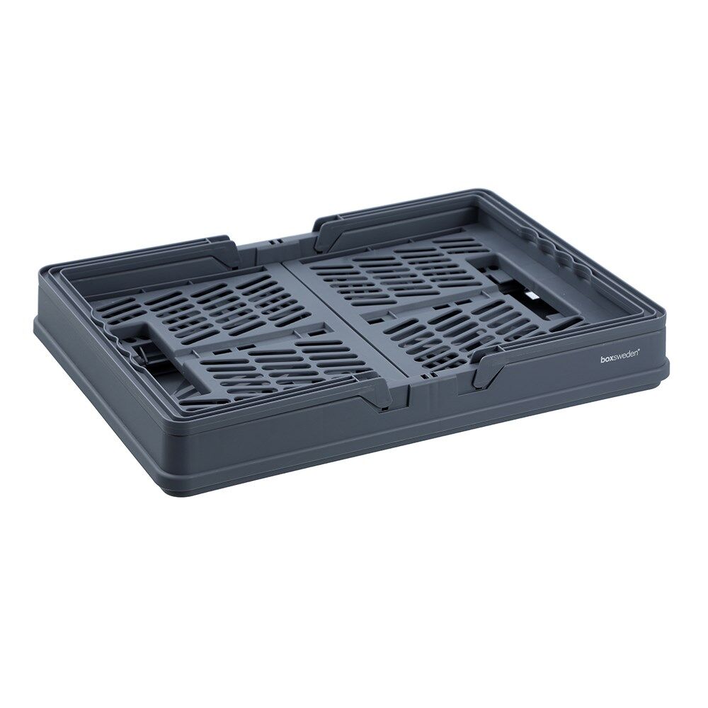 2PK Boxsweden Foldaway Carry Basket Organiser 26.5L 44x30.5x25cm Assorted