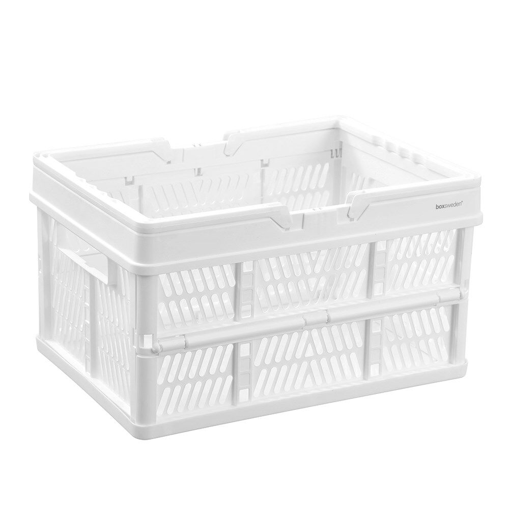 2PK Boxsweden Foldaway Carry Basket Organiser 26.5L 44x30.5x25cm Assorted