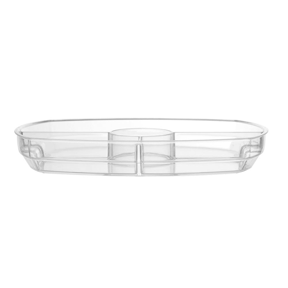 Lemon & Lime Crystal Chilled Serving Platter With Lid