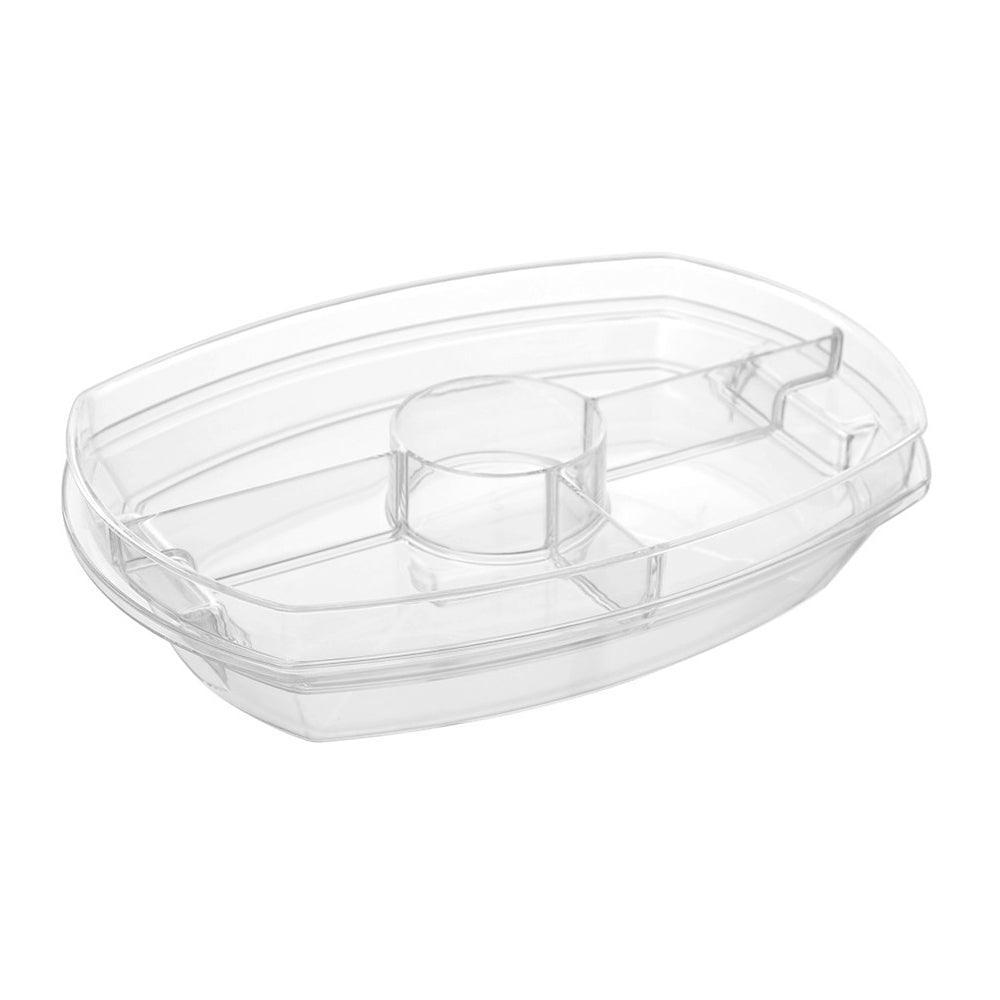 Lemon & Lime Crystal Chilled Serving Platter With Lid