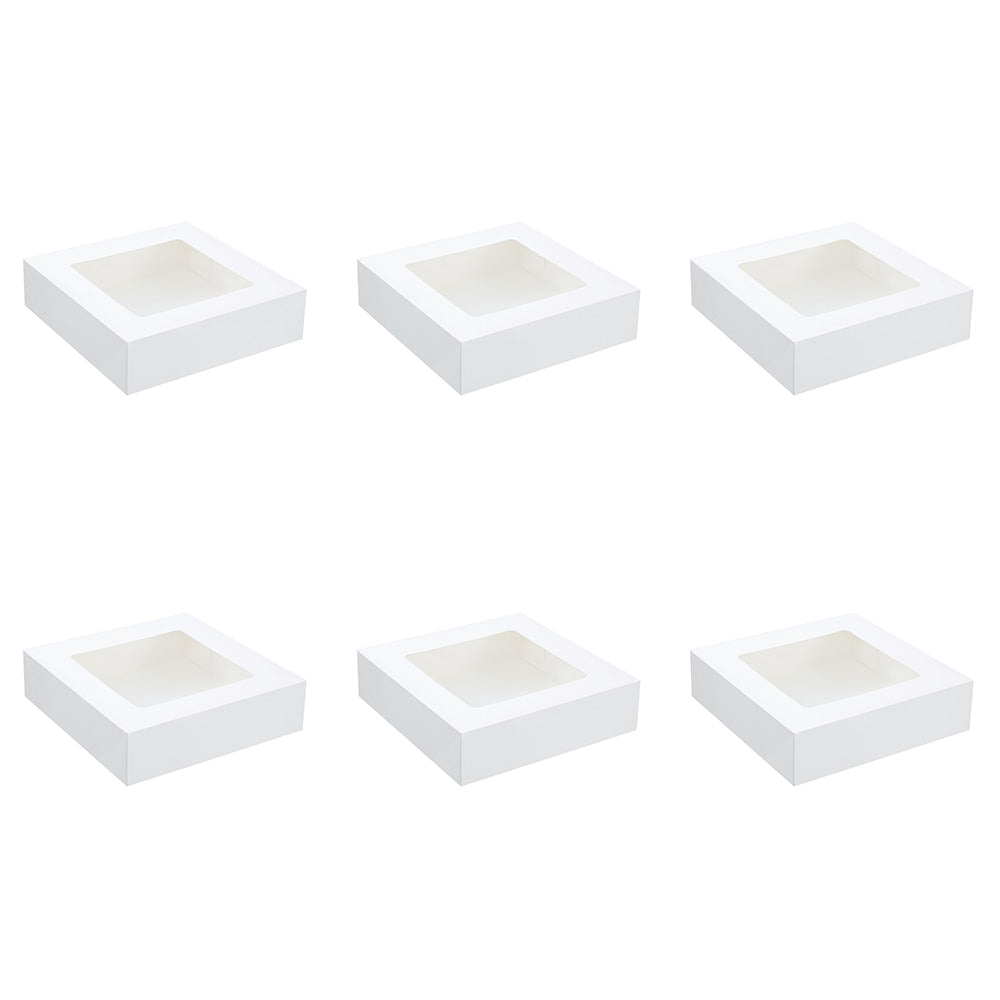 6x 3PK Lemon & Lime Eco Grazing Box 7L/30cm Rectangle - White