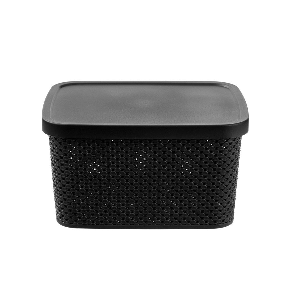 12PK Boxsweden Aero Lidded Storage Basket 7.5L/27.5cm - Assorted