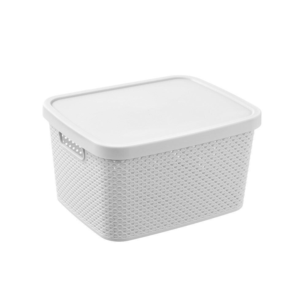 12PK Boxsweden Aero Lidded Storage Basket 7.5L/27.5cm - Assorted