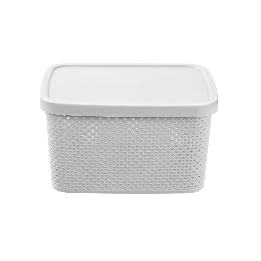 12PK Boxsweden Aero Lidded Storage Basket 7.5L/27.5cm - Assorted
