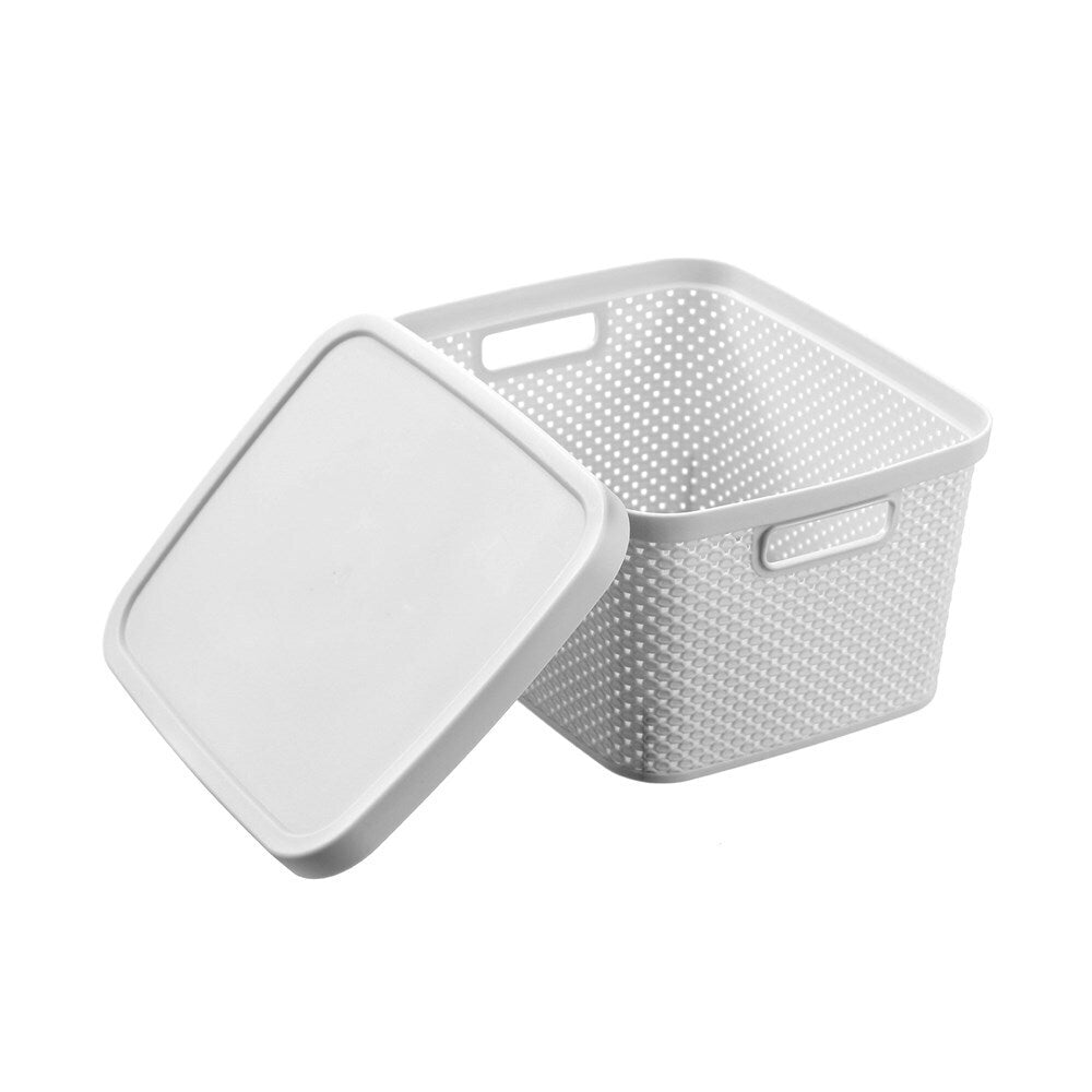 12PK Boxsweden Aero Lidded Storage Basket 7.5L/27.5cm - Assorted