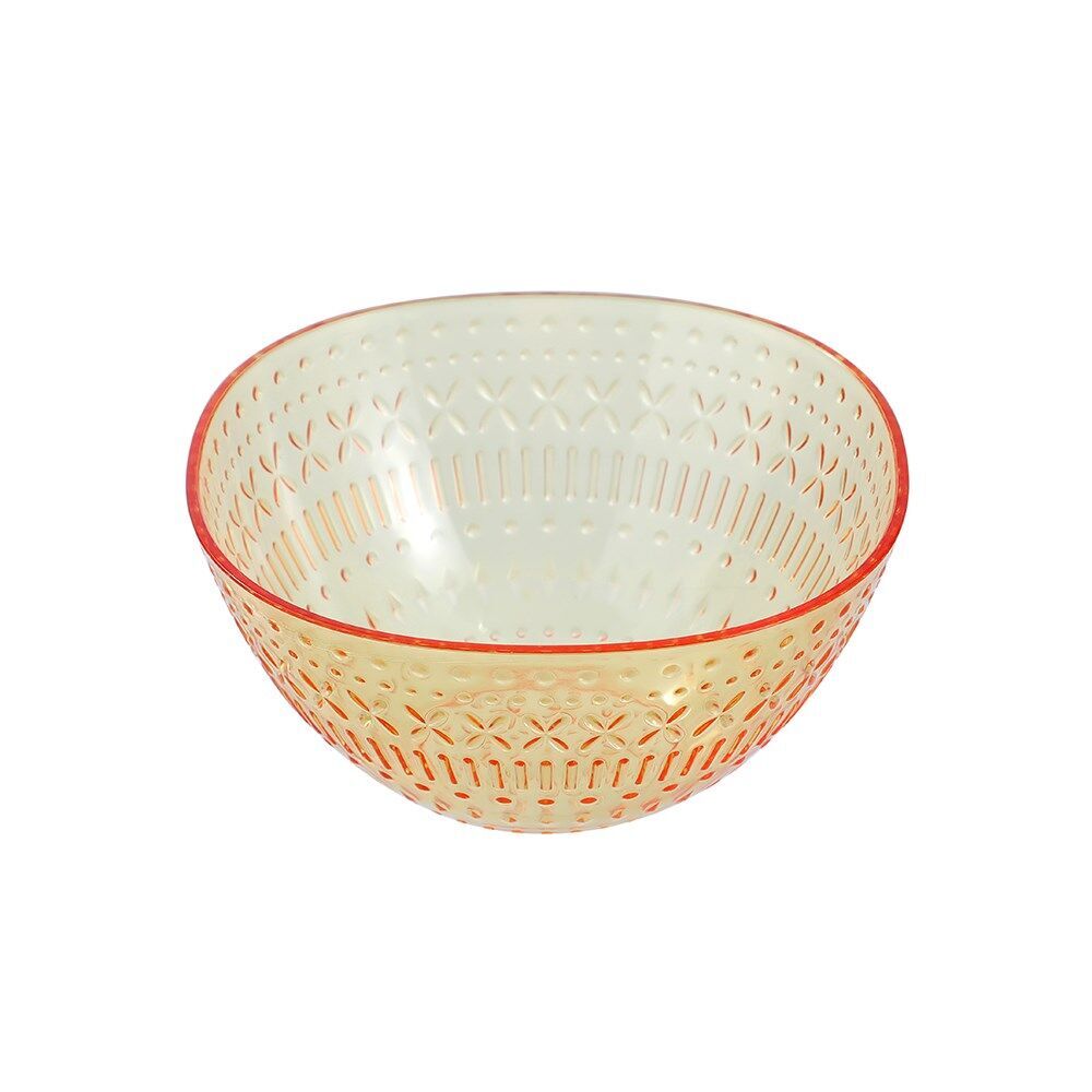48PK Lemon & Lime Moroccan Deco Serving Bowl 14cm Amber/Green/Pink Assorted