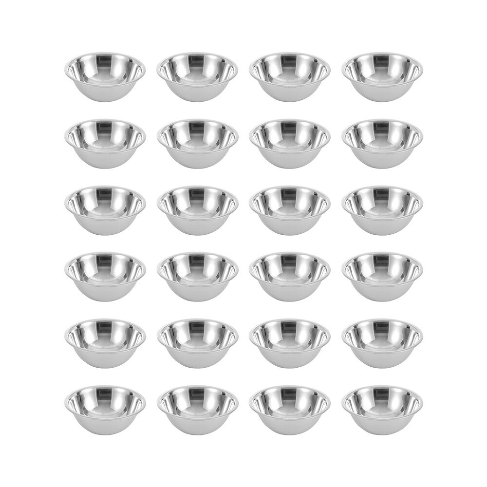 24PK Lemon & Lime High-Quality Durable Stainless Steel Sleek Mixing Bowl 20cm