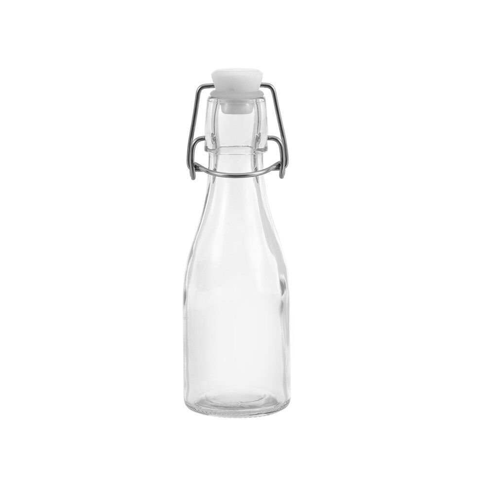 48PK Lemon & Lime Secure Glass Air-Tight Clip Lid Bottle 150ml