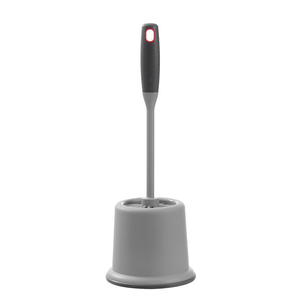 6PK Boxsweden Prime Toilet Cleaning Brush w/ Soft Grip and Holder 39cm Grey
