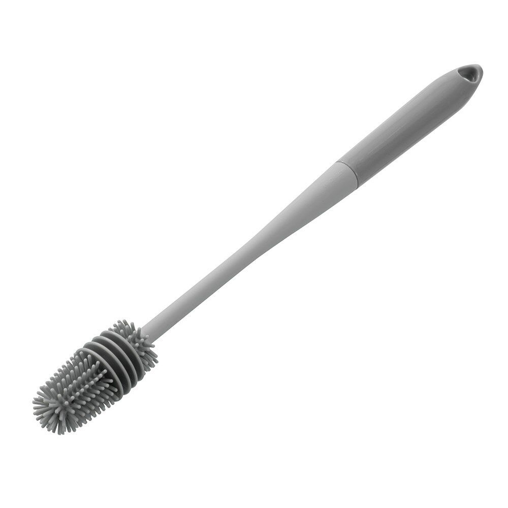 12PK Boxsweden Prime Kitchen Essentials Silicone Cleaning Bottle Brush Grey