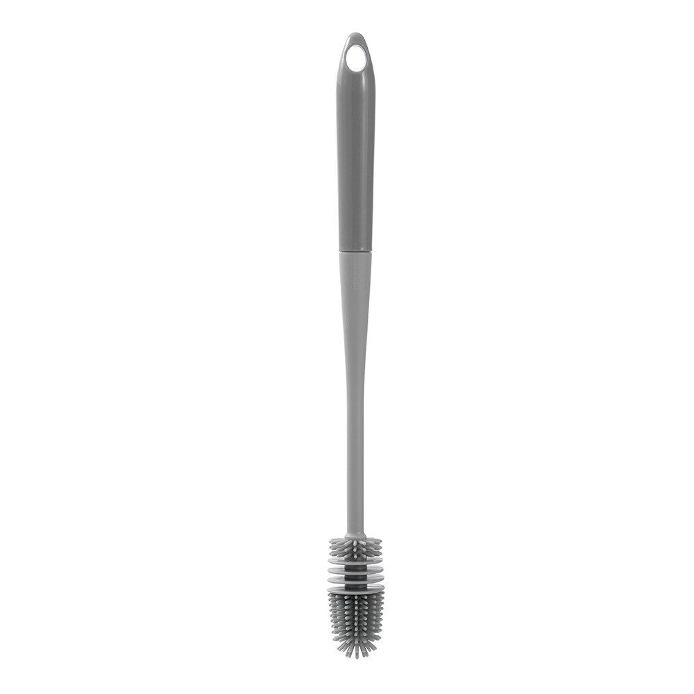 12PK Boxsweden Prime Kitchen Essentials Silicone Cleaning Bottle Brush Grey