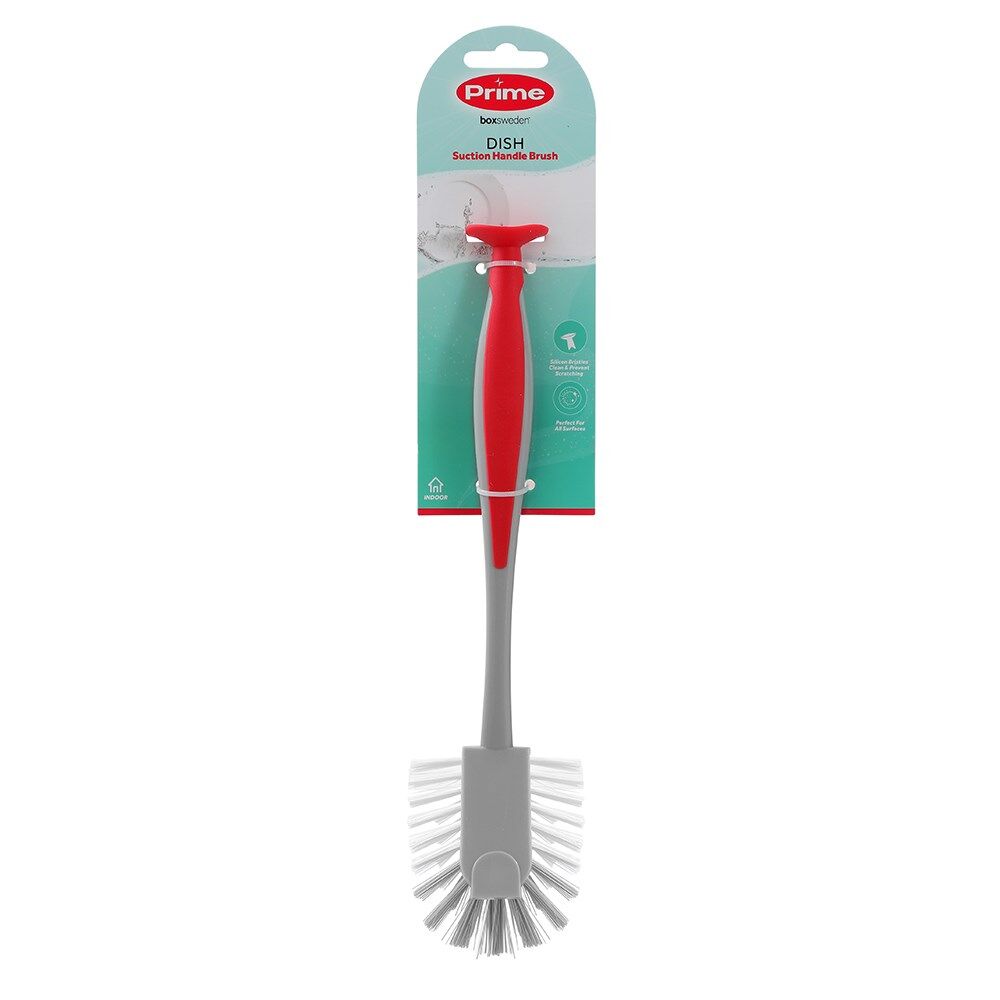 12PK Boxsweden Prime Cleaning Essentials Suction Handle Dish Brush Assorted