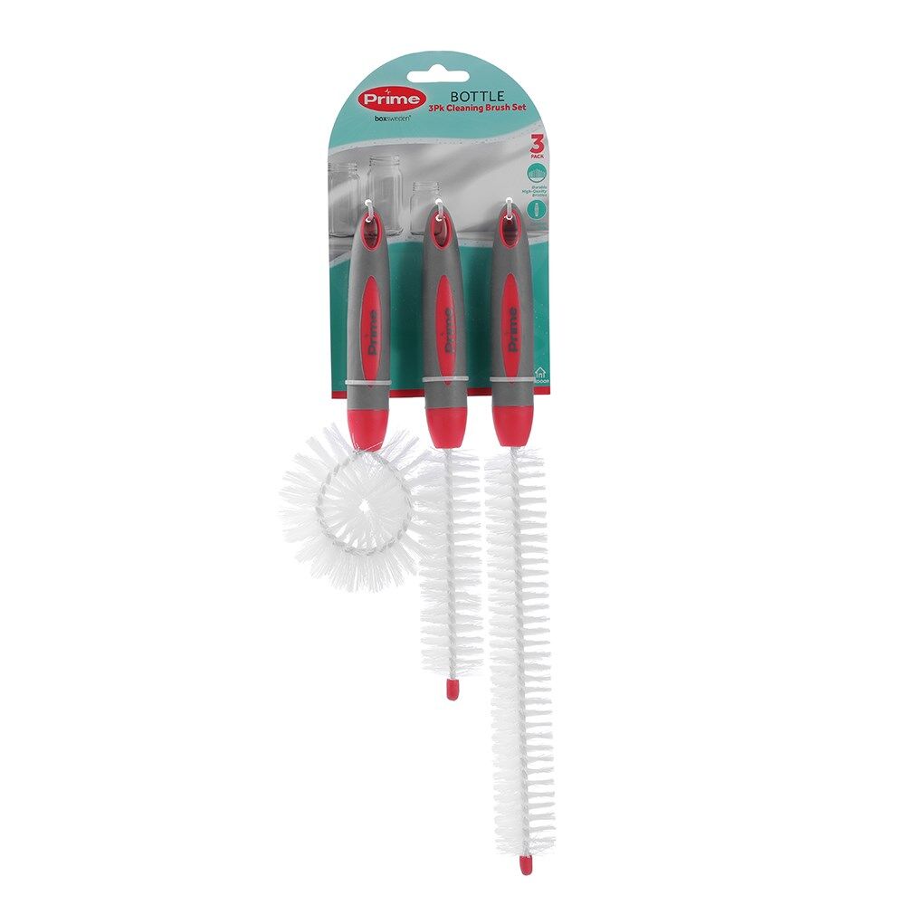 12x 3pc Boxsweden Non-Slip Prime Bottle Cleaning Brush Set Assorted