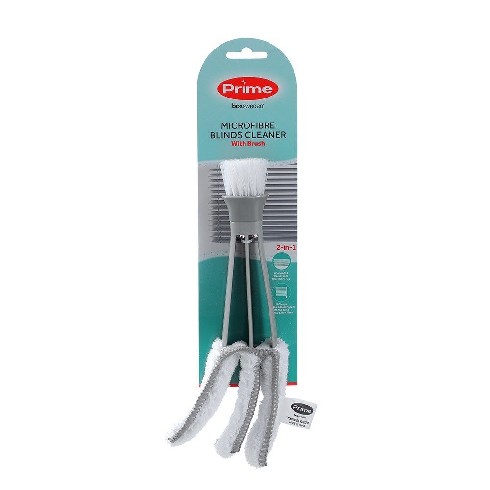 3PK Boxsweden Prime Microfibre Blinds Cleaning Tool w/ Brush Assorted