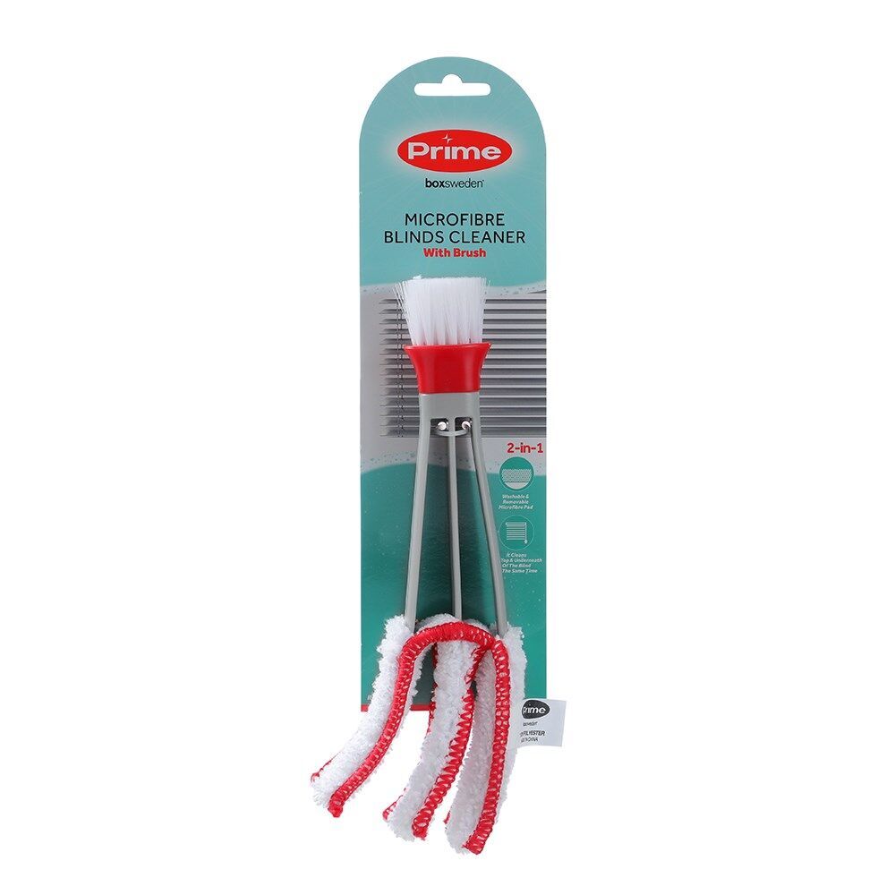3PK Boxsweden Prime Microfibre Blinds Cleaning Tool w/ Brush Assorted