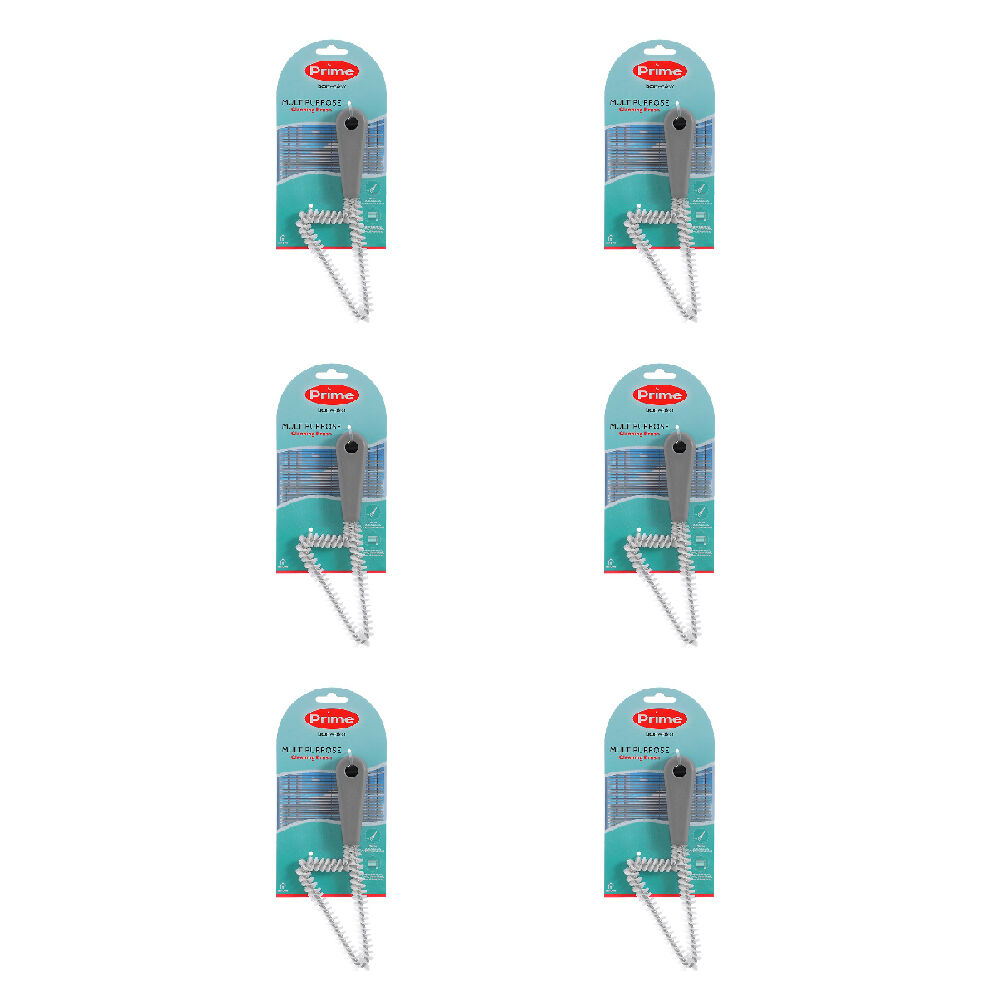 6PK Boxsweden Prime Detailed Multi Purpose Cleaning Brush Narrow Assorted