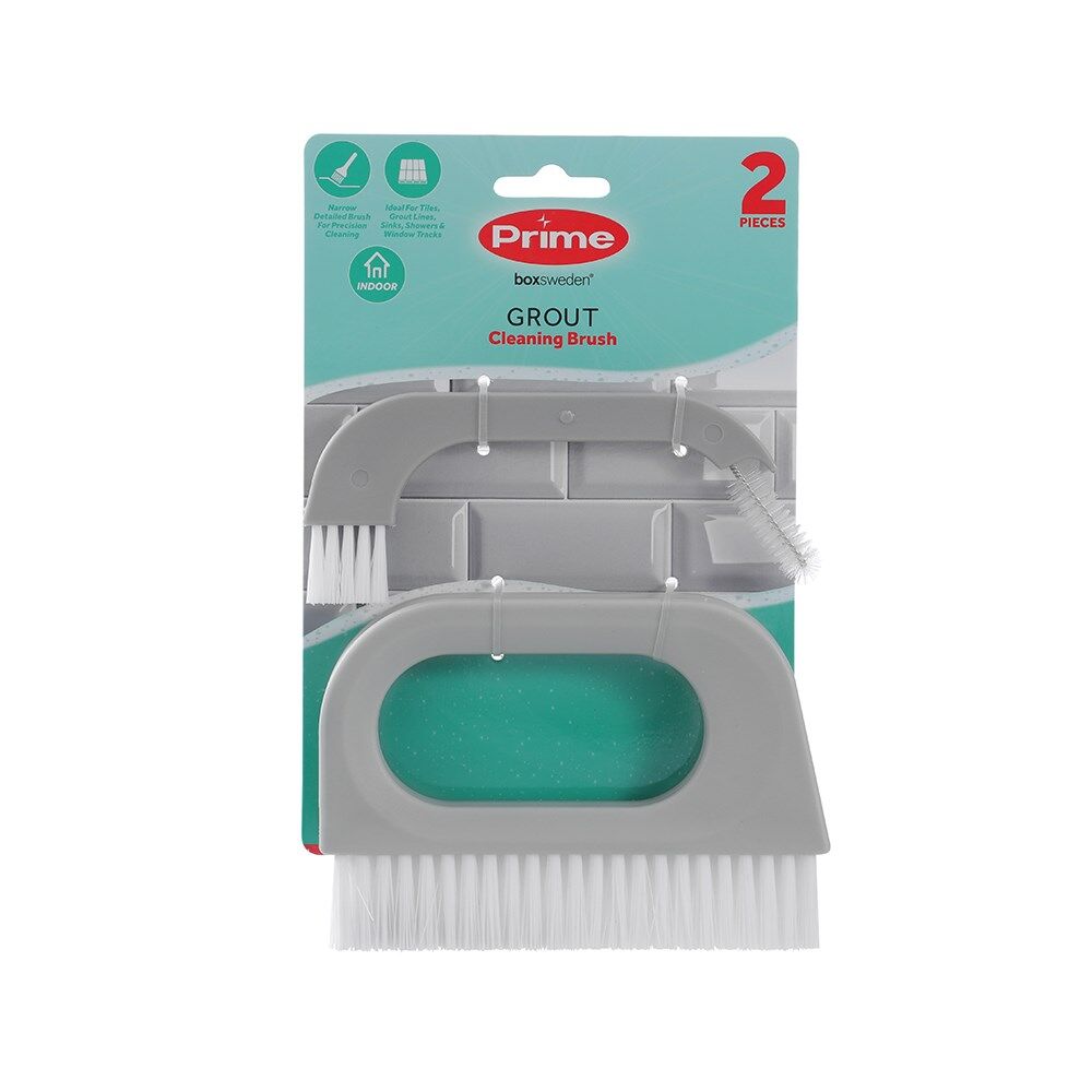 6x 2pc Boxsweden Prime Essential Grout Track Cleaning Brush Small