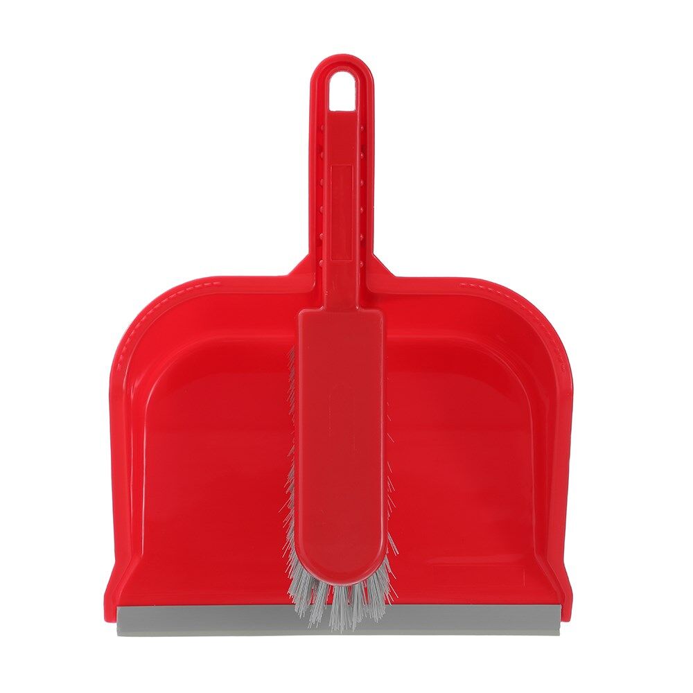 4PK Boxsweden Lightweight Prime Outdoor Wide Dustpan and Brush Assorted
