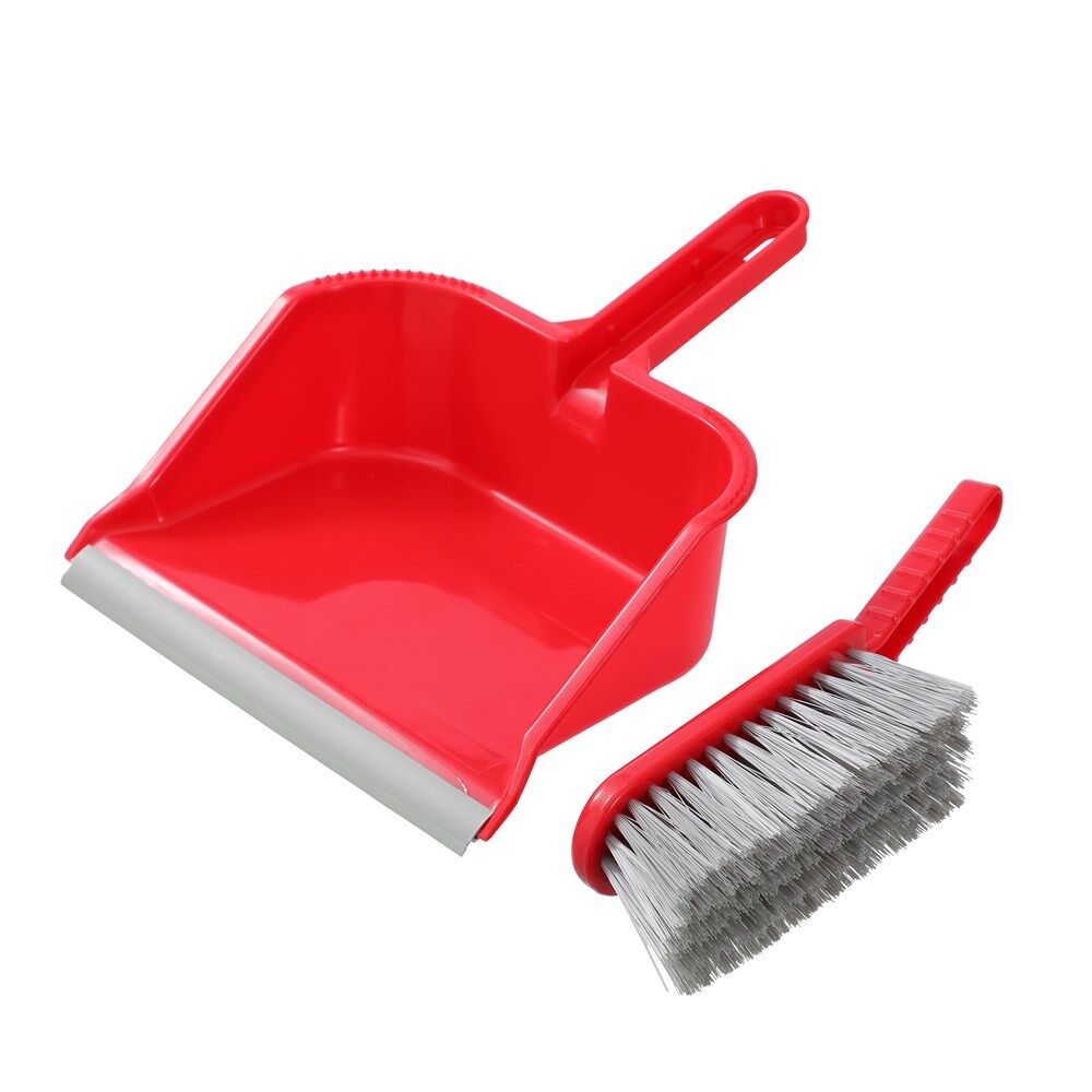 4PK Boxsweden Lightweight Prime Outdoor Wide Dustpan and Brush Assorted