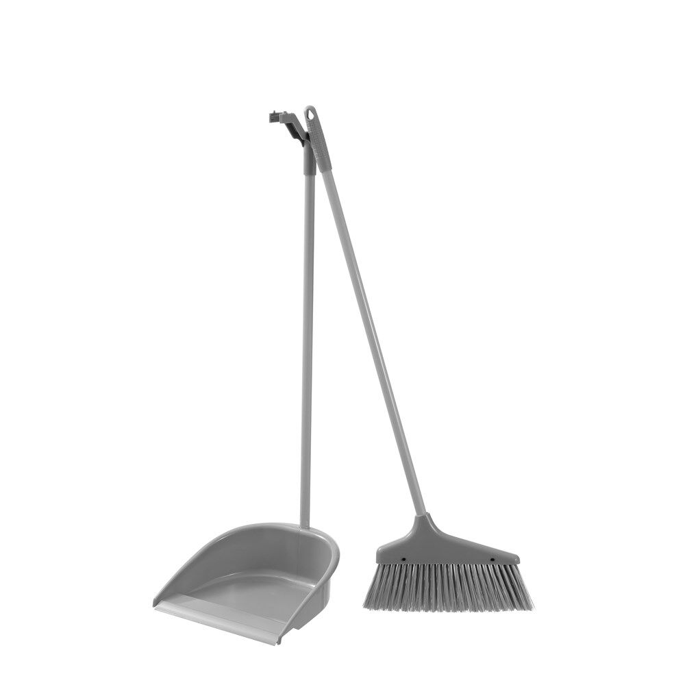 2PK Boxsweden Prime Tall Standing Cleaning Dustpan and Angled Brush Assorted