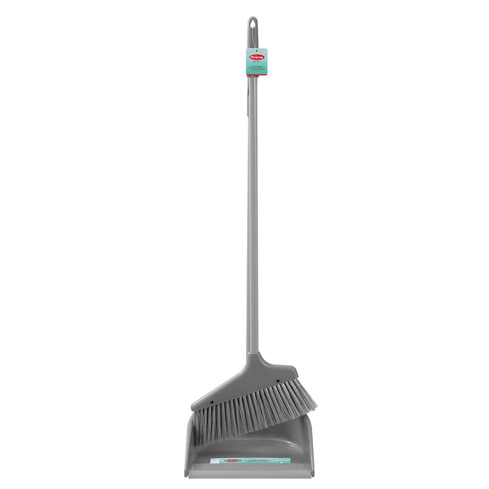 4PK Boxsweden Prime Tall Standing Cleaning Dustpan and Angled Brush Assorted