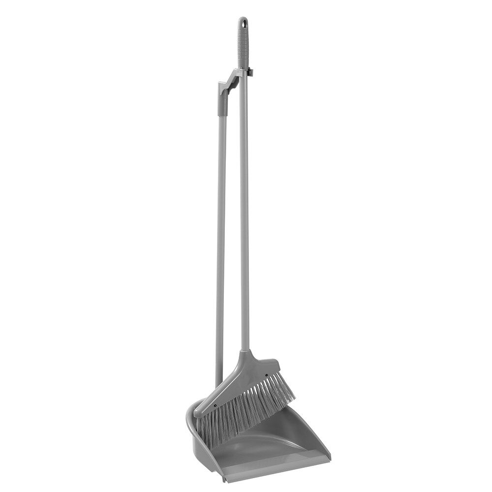 4PK Boxsweden Prime Tall Standing Cleaning Dustpan and Angled Brush Assorted