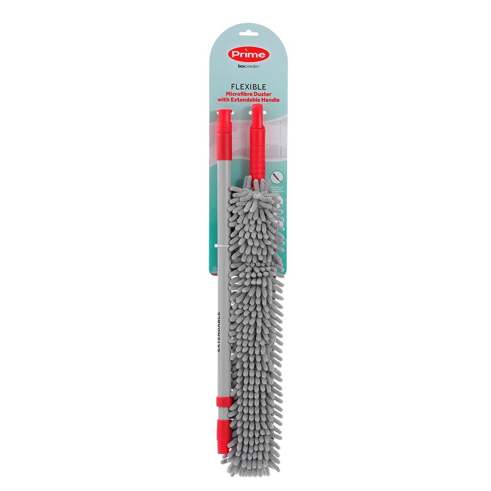 2PK Boxsweden Prime Flexible Microfibre Duster W/ Extendable Handle Asstd