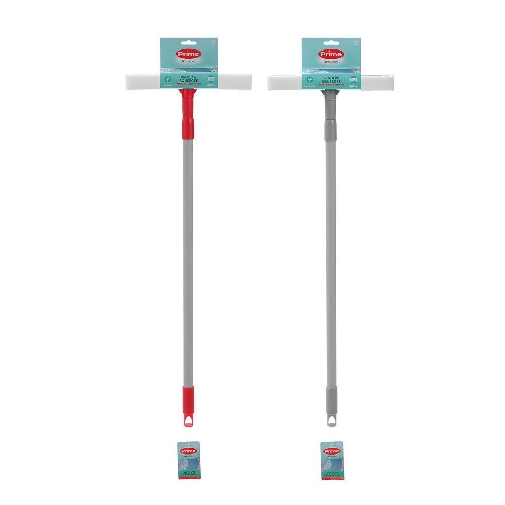 3PK Boxsweden Prime Window Cleaning Squeegee w/ Sponge & Handle 1.3m/25cm Assorted