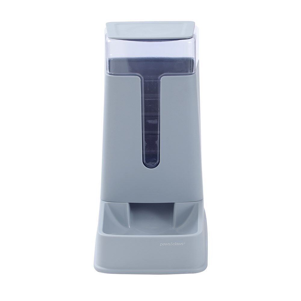 2PK Paws And Claws Gravity Pet Fresh Food Dispenser 3.4L/28.5x16.5x31cm Clear