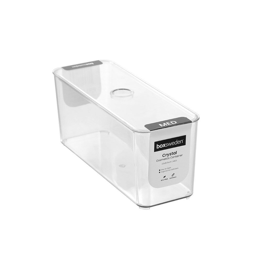 12PK Boxsweden Cystal Cosmetics Storage/Container for Bathroom 22x9x10cm Clear