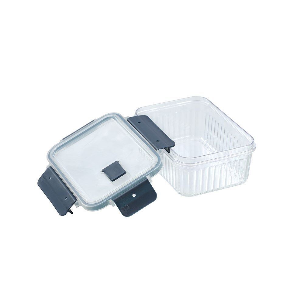 12PK Lemon and Lime Crystal Ribbed Food Storage Container 880mL/7.5cm Assorted