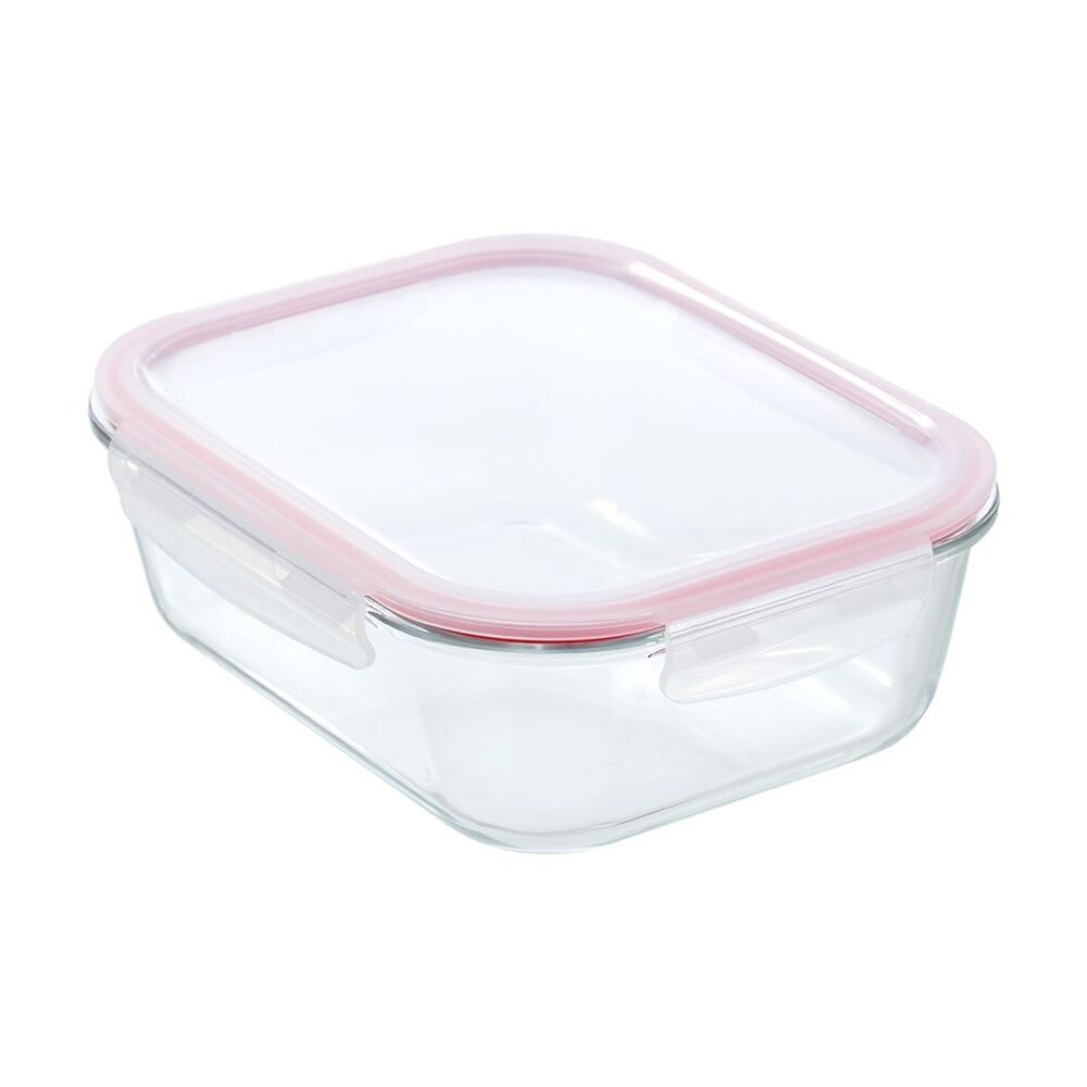 3PK Lemon and Lime Yorkshire Glass Rectangle Clip Seal Container 2.3L Food Safe