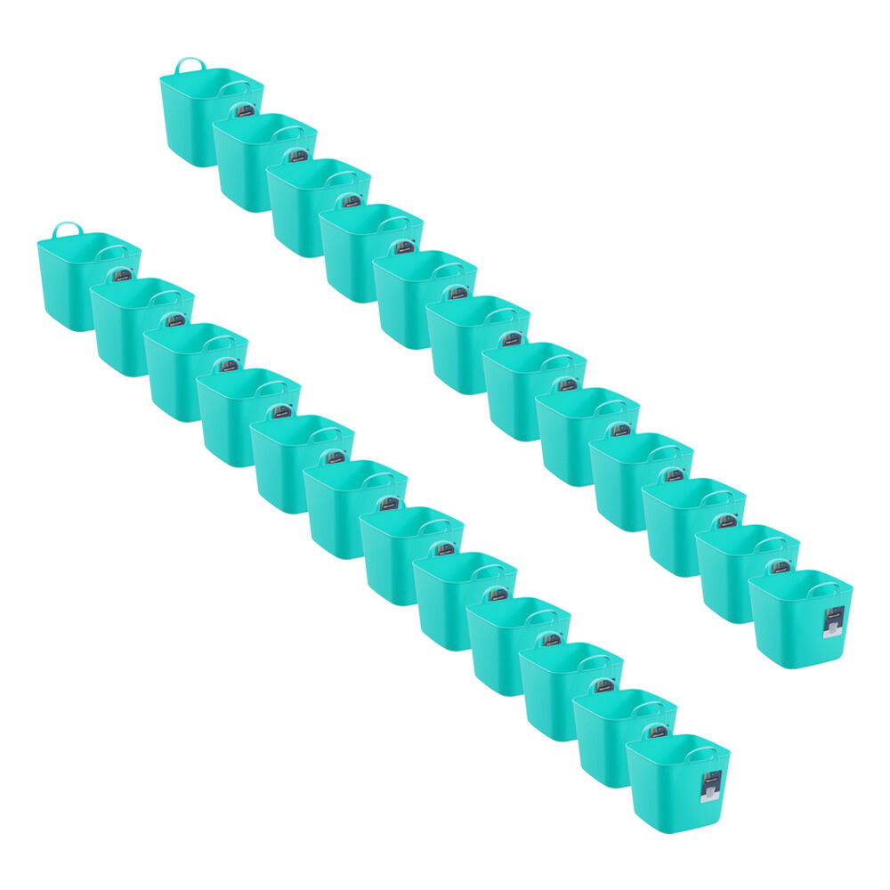 24PK Boxsweden Mini Flexible Storage Organiser Square Tub/Box 5L/23x20x20cm Assorted