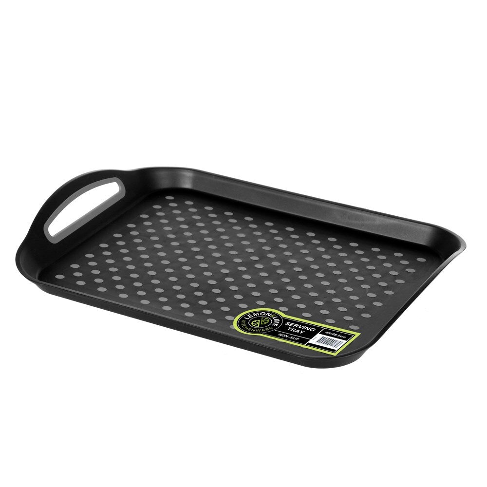 3PK Lemon & Lime Serving Tray With Tpr Non Slip 40X28.5cm