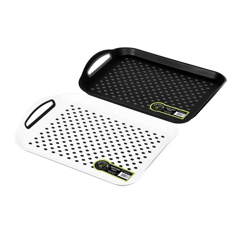 3PK Lemon & Lime Serving Tray With Tpr Non Slip 40X28.5cm