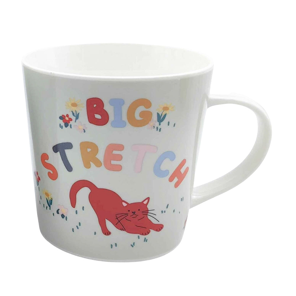 2x Urban Perfect Pets Big Stretch Cat 470ml Ceramic Mug