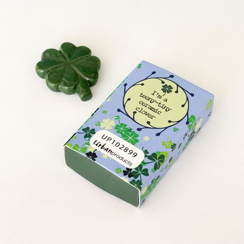 8PK Urban Good Luck Matchbox Memory Gift Keepsake Figurine 5cm Blue