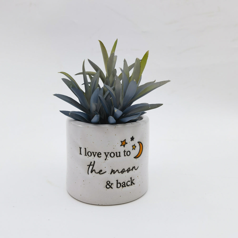 3PK Urban I love you Vessel White 7cm Gift Keepsake Present