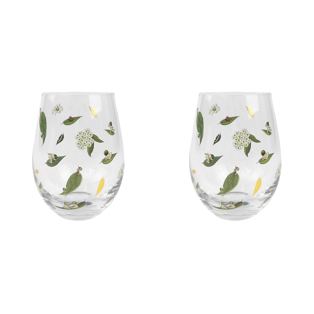 2x Urban 12cm May Gibbs Wine Glass Drinking Cup - Green