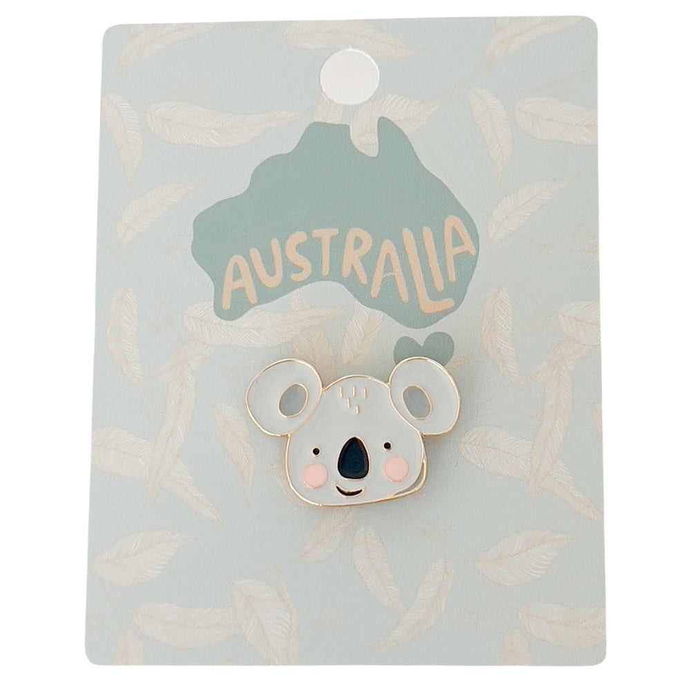 6PK Urban Koala Memento Pin Grey 2cm Display Decorative Keepsake