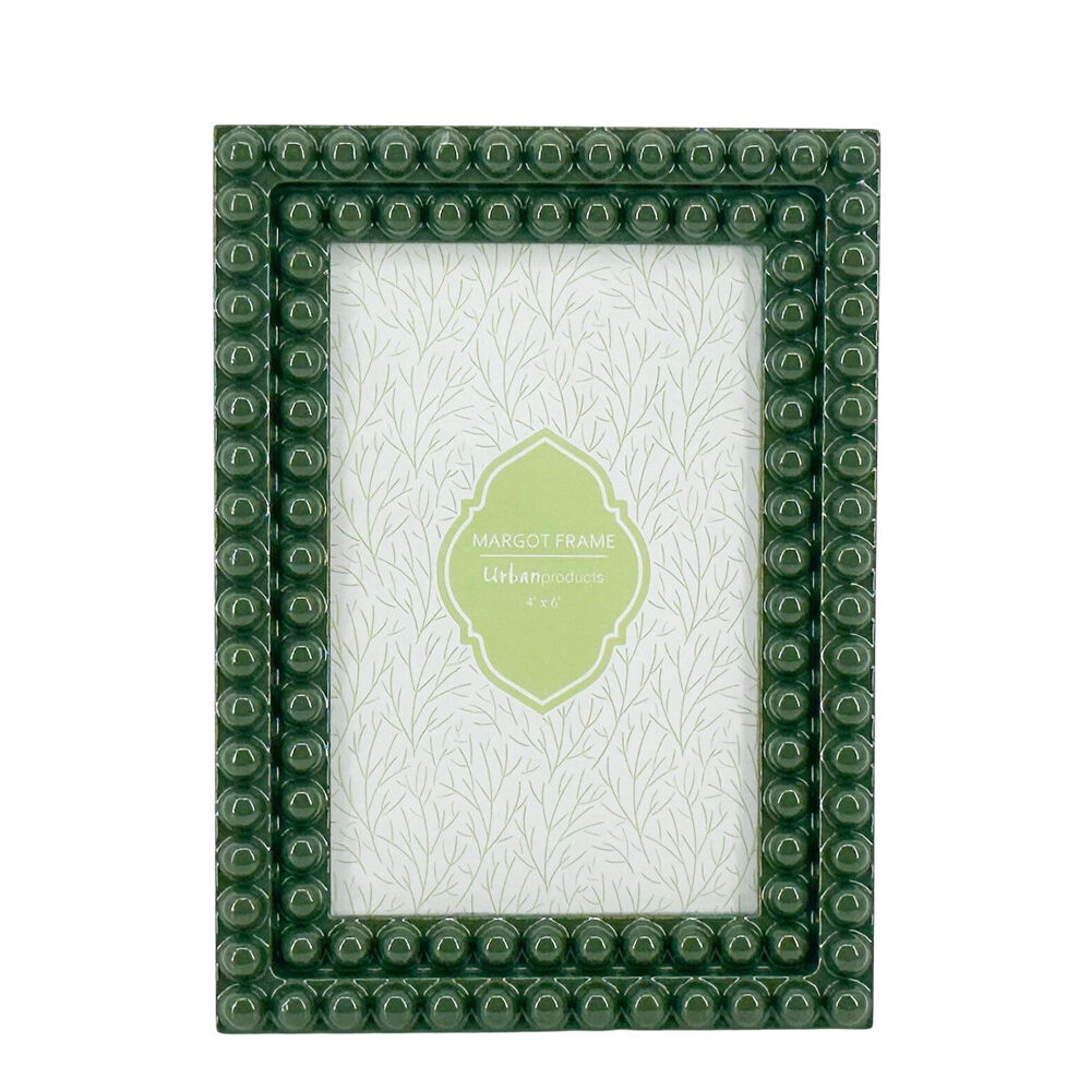 Urban Resin/Wood Margot Photo Picture Frame 4x6in 15cm Dark Green
