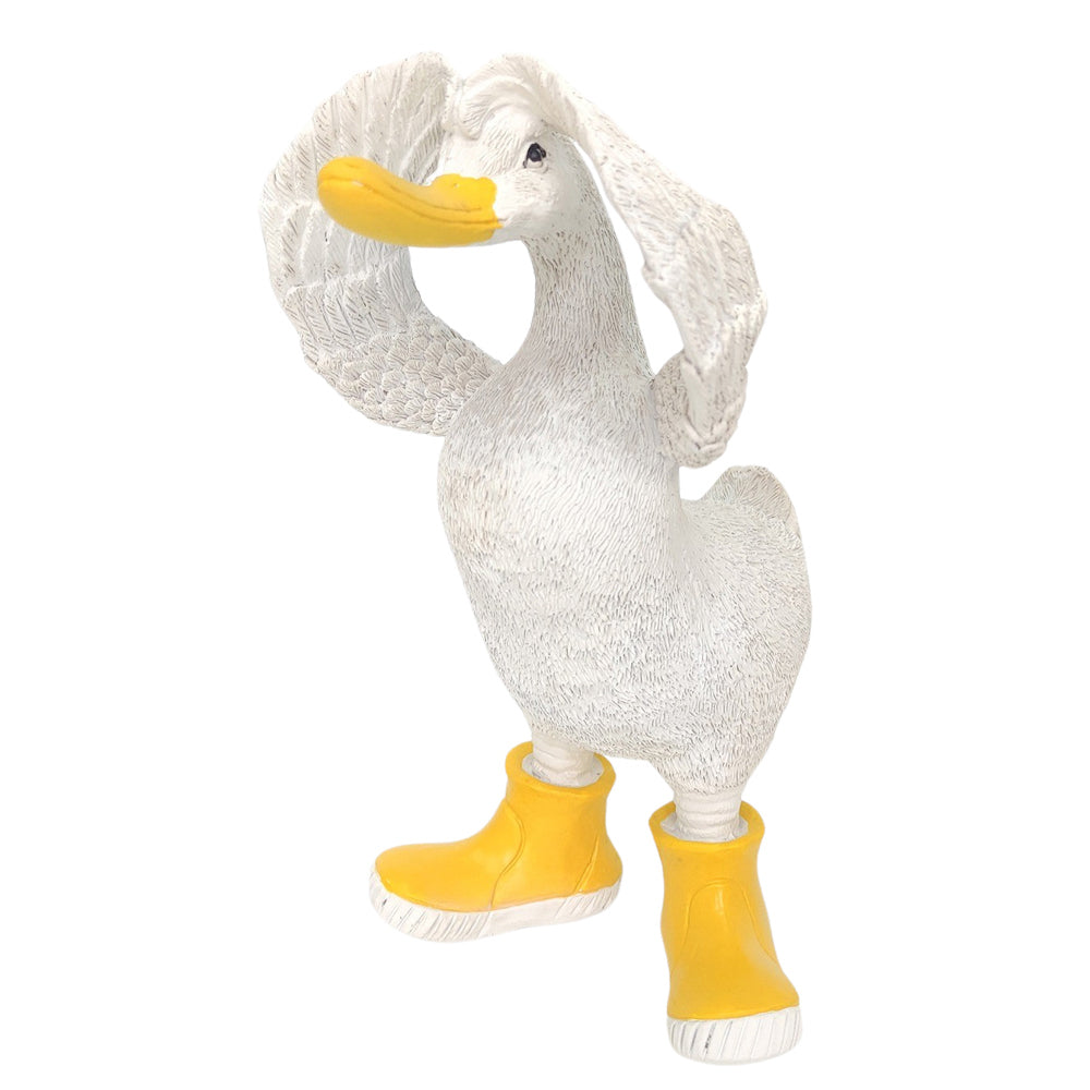 2PK Urban Hiding Duck in Boots Ornament Yellow 22cm Decorative Decor