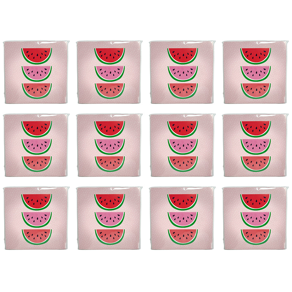 12x 20pc Urban Watermelon Napkins Red Pink 33x33cm Kitchen Decor Tableware