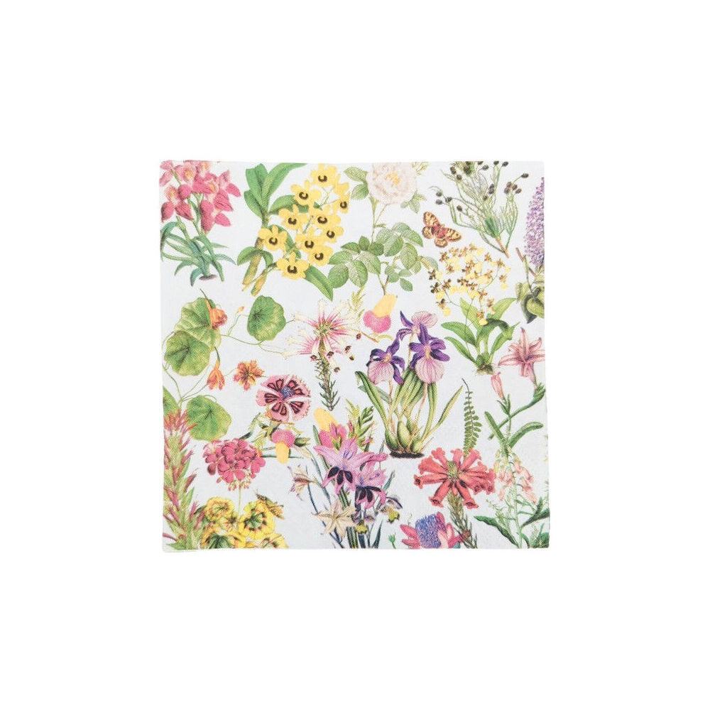 9x 20pc Urban Botanicals Paper Napkins Serviette Set 33x33cm Blue