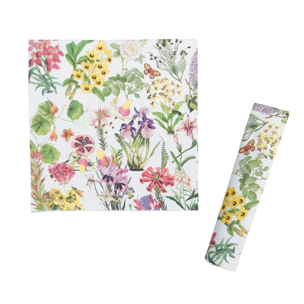 9x 20pc Urban Botanicals Paper Napkins Serviette Set 33x33cm Blue