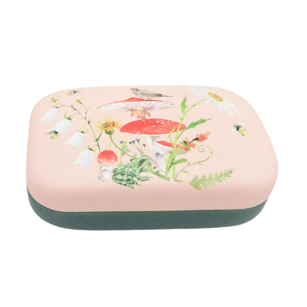 4PK Urban Leather Bee Enchanted Mini Travel Cosmetic Storage Case 9cm Pink