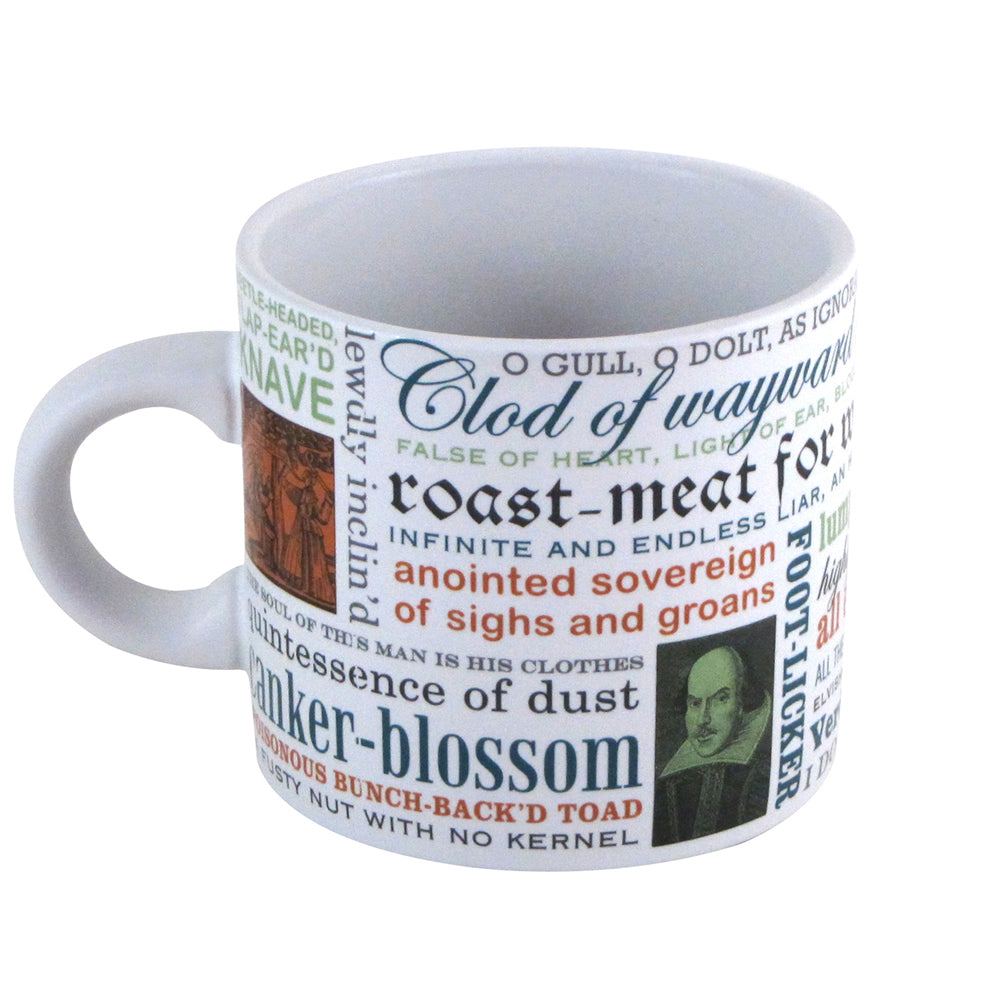 Unemployed Philosophers Guild 11cm Insults Shakespeare Drinking Mug