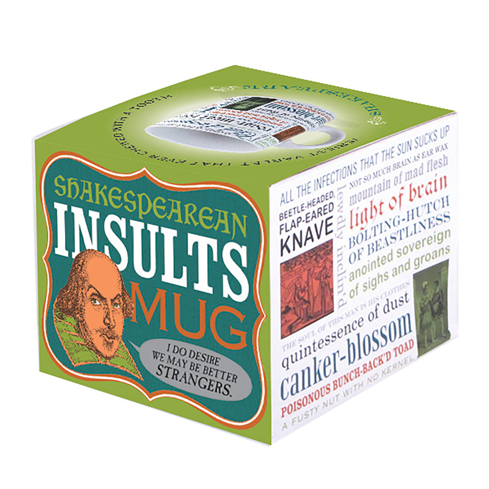 Unemployed Philosophers Guild 11cm Insults Shakespeare Drinking Mug