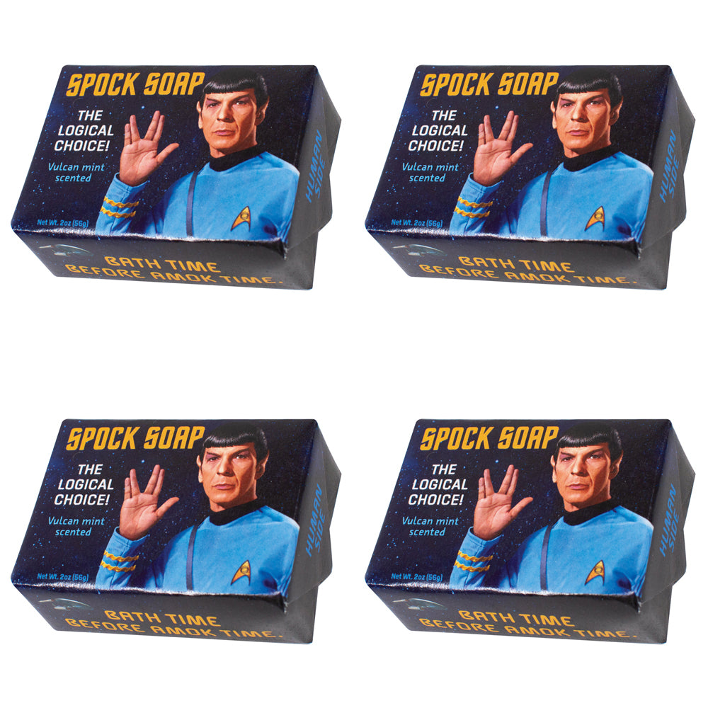 4PK Unemployed Philosophers Guild 56g Body Bar Soap Spock