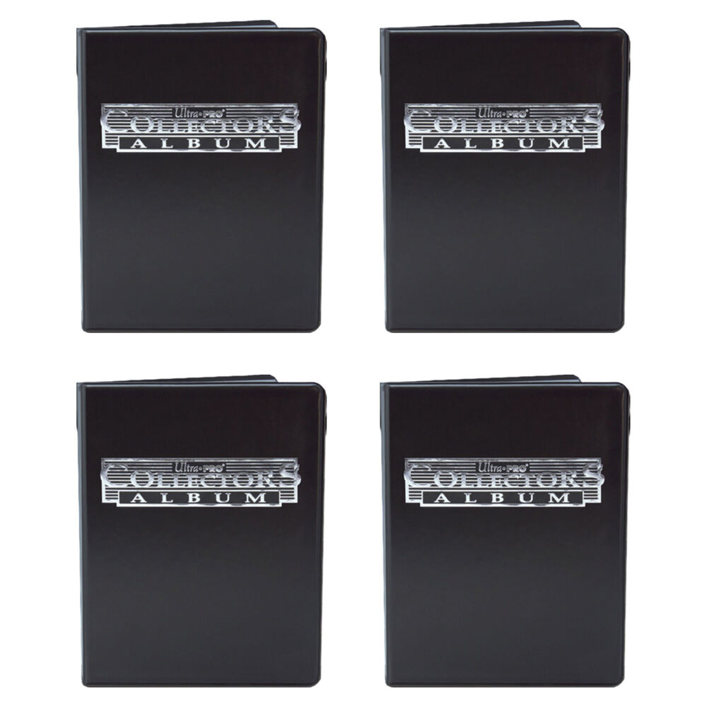 4PK Ultra Pro 9-Pocket TCG/CCG Card Collector Portfolio Case Black
